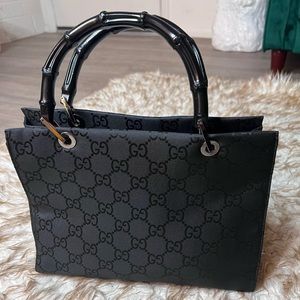 Authentic Vintage Gucci bamboo bag